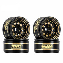 Load image into Gallery viewer, INJORA 1.0" 39g/Pcs Brass Beadlock Wheels Negative Offset 2.65mm