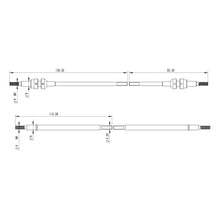 Load image into Gallery viewer, MEUS Racing Isokinetic 3-section CVD Shafts for 1/10 Vanquish H10 Optic Axle Upgrade Parts