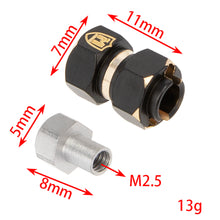 Load image into Gallery viewer, MEUS Racing Brass Wheel Hex Hub Extenders Adaptor 10mm(+6mm) for 1/18 TRX-4M