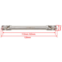 Load image into Gallery viewer, MEUS Racing Stainless Steel Internal Spline Universal Drive Shaft pair for 1/10 SCX10 SCX10 II TRX4