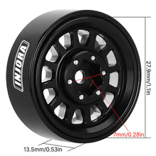 Load image into Gallery viewer, 1.0" Plus Aluminium Beadlock Wheels For 1/24 1/18 RC Crawler