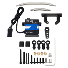 Load image into Gallery viewer, MEUS Racing digital high-torque 8.5KG Coreless High Torque Micro Servo with Adjustable Brass Servo Mount + Steering Horn for TRX4M