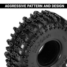 Load image into Gallery viewer, INJORA Cling On 1.0" 64*24mm Tires for 1/18 1/24 RC Crawlers