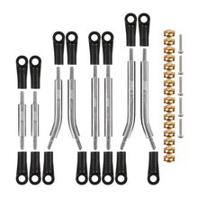 Load image into Gallery viewer, INJORA 8PCS Stainless Steel High Clearance 4 Links Set for SCX24 C10 JLU Bronco Base Camp