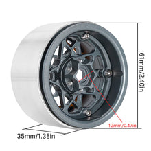 Load image into Gallery viewer, INJORA 2.2" Deep Dish Negative Offset 10mm Wheels for 1/10 RC Crawler (4) (W2208)