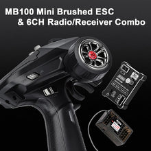 Load image into Gallery viewer, MB100 ESC And 6CH Transmitter Receiver For 1/18 1/24 RC Crawlers