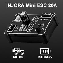 Load image into Gallery viewer, INJORA MB100 Brushed Mini ESC 20A For 1/24 1/18 RC Crawlers