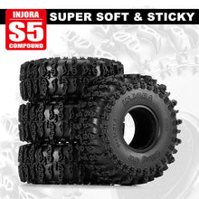 Load image into Gallery viewer, INJORA Cling On 1.0" 64*24mm Tires for 1/18 1/24 RC Crawlers
