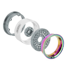 Load image into Gallery viewer, INJORA Turbine 1.9" Aluminum Beadlock Wheels With Rainbow Rings