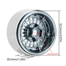 Load image into Gallery viewer, INJORA Turbine 1.9" Aluminum Beadlock Wheels With Rainbow Rings