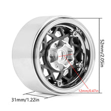Load image into Gallery viewer, 1.9" Carbon Fiber BeadLock Aluminum Wheels Offset -10mm