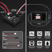 Load image into Gallery viewer, MB100 ESC And 6CH Transmitter Receiver For 1/18 1/24 RC Crawlers