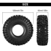 Load image into Gallery viewer, INJORA S5 Cling On 1.9" 4.75" OD Tires (4) (120*42mm)