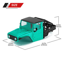 Load image into Gallery viewer, INJORA IR40 Half Truck Hard Plastic Body With Cage For 1/18 TRX4M Defender Bronco