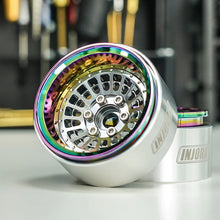 Load image into Gallery viewer, INJORA Turbine 1.9" Aluminum Beadlock Wheels With Rainbow Rings