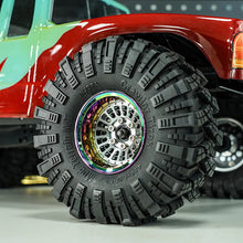 Load image into Gallery viewer, INJORA Turbine 1.9" Aluminum Beadlock Wheels With Rainbow Rings