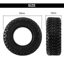 Load image into Gallery viewer, INJORA 0.7" 34*12mm MAVERIX M/T Tires for 1/30