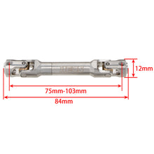 Load image into Gallery viewer, MEUS Racing Stainless Steel Internal Spline Universal Drive Shaft pair for 1/10 SCX10 SCX10 II TRX4