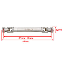 Load image into Gallery viewer, MEUS Racing Stainless Steel Internal Spline Universal Drive Shaft pair for 1/10 SCX10 SCX10 II TRX4