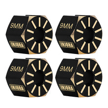 Load image into Gallery viewer, INJORA Black Brass Wheel Hex Hub Extenders For Axial SCX10 PRO SCX10 III UTB10 Capra
