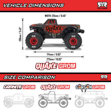 Load image into Gallery viewer, 1/16 QUAKE GROM 4X4 RTR Brushed Monster Truck (Battery & Charger Included)