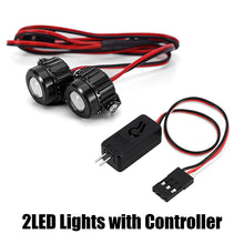 Load image into Gallery viewer, INJORA Super Bright LED Lights For 1/10 1/8 RC Crawlers (Aluminium, White)