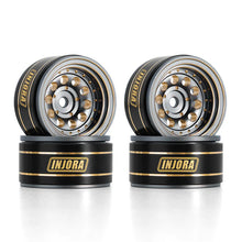 Load image into Gallery viewer, INJORA 1.0" 39g/Pcs Brass Beadlock Wheels Negative Offset 2.65mm