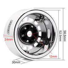 Load image into Gallery viewer, INJORA 1.9" CNC Aluminum Multi-spoke Wheels for 1/10 RC Crawlers