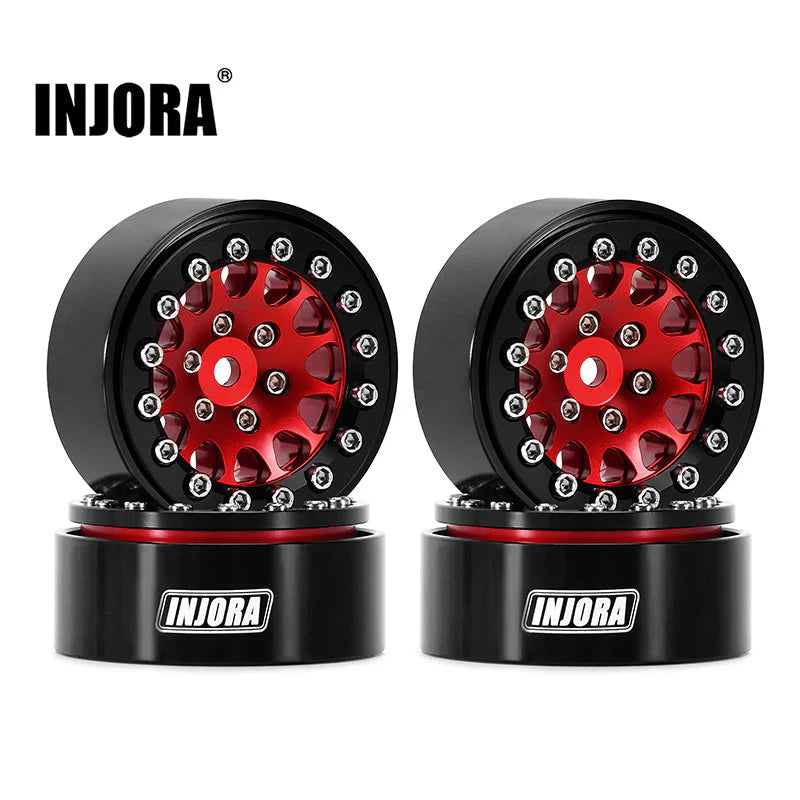 INJORA 1.0 Plus Brass Beadlock Wheels for 1/24 1/18 RC Crawler (W1109
