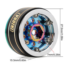 Load image into Gallery viewer, INJORA 1.0" 39g/Pcs Brass Beadlock Wheels Negative Offset 2.65mm