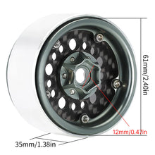 Load image into Gallery viewer, INJORA 2.2" Deep Dish Offset -10mm Carbon Fiber Aluminum Wheels for 1/10 RC Crawler