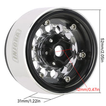 Load image into Gallery viewer, INJORA 1.9" Super Heavy Brass & Aluminum Beadlock Wheels