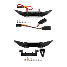 Load image into Gallery viewer, CNC Aluminum Front and Rear Bumper With Light Bar For 1/18 TRX4M Bronco