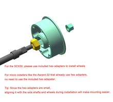 Load image into Gallery viewer, MEUS Racing Model B 0.7-inch Beadlock Wheels Rims Deep-Dish Wheel for 1/30 Axial SCX30 1/32 Redcat Ascent-32