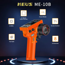 Load image into Gallery viewer, MEUS Racing ME-8B RC Transmitter 8CH 2.4GHz & Receiver with Coach Mode for 1/8 1/10 1/18 1/24