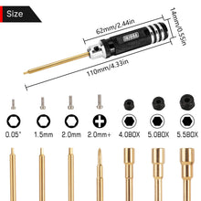 Load image into Gallery viewer, 7PCS Short Handle Hex Screwdriver Nut Driver Tools Kit For 1/18 1/24 RC Crawlers