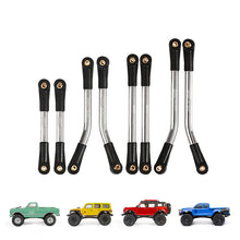 Load image into Gallery viewer, INJORA 8PCS Stainless Steel High Clearance 4 Links Set for SCX24 C10 JLU Bronco Base Camp