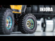 Load and play video in Gallery viewer, INJORA 1.0" 39g/Pcs Brass Beadlock Wheels Negative Offset 2.65mm