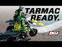 Load and play video in Gallery viewer, Promoto-SM 1/4 Super Moto Motorcycle, FXR, White: RTR Basic (Requires Battery and Charger)