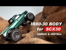 Load and play video in Gallery viewer, INJORA IR80-30 Pickup Hard Body for 1/30 Axial SCX30, 99mm Wheelbase