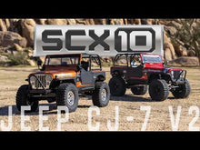 Load and play video in Gallery viewer, 1/10 SCX10 III Jeep CJ-7 4X4 RTR Brushed Rock Crawler