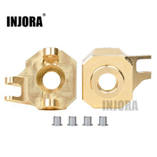 Load image into Gallery viewer, 2PCS Brass AR44 Front Steering Knuckles For SCX10 II 90046