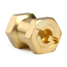 Load image into Gallery viewer, 4PCS 12mm Heavy Brass Wheel Hex Hub Extenders For SCX10 & SCX10 II