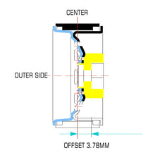 Load image into Gallery viewer, 4pcs 1.0" Negative Offset 3.78mm Deep Dish Stamped Steel Wheel Rims for 1/24 RC Crawlers