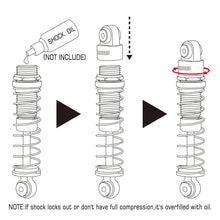 Load image into Gallery viewer, 39mm Aluminum Threaded Oil Shock Absorbers Dampers for Axial SCX24