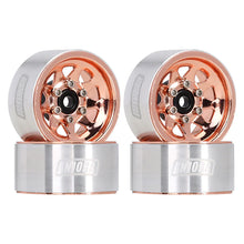 Load image into Gallery viewer, 4pcs 1.0'' 9-Spokes Deep Dish Stamped Steel Beadlock Wheel Rims for Axial SCX24