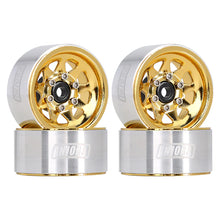 Load image into Gallery viewer, 4pcs 1.0'' 9-Spokes Deep Dish Stamped Steel Beadlock Wheel Rims for Axial SCX24