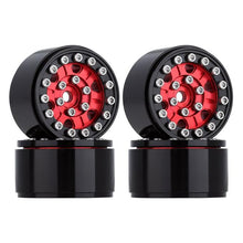Load image into Gallery viewer, 1.0" CNC Aluminum Beadlock Rims 1/24th Scale, Red, Green, Orange, Grey