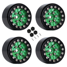 Load image into Gallery viewer, 1.0" CNC Aluminum Beadlock Rims 1/24th Scale, Red, Green, Orange, Grey