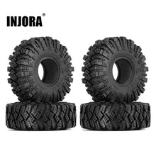 Load image into Gallery viewer, 1.9" 122*42mm Soft Rubber Mud Terrain Tires for 1/10 RC Crawlers (4)